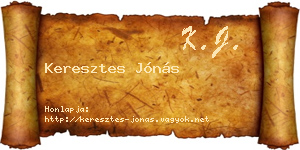 Keresztes Jónás névjegykártya